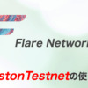 FlareNetworksのCostonTestnetの使い方
