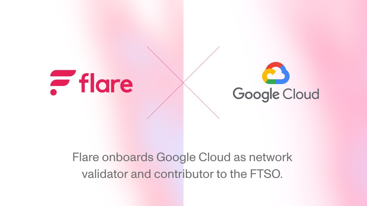 Google CloudがFlareNetworkのFTSOになりバリデーターとしても貢献