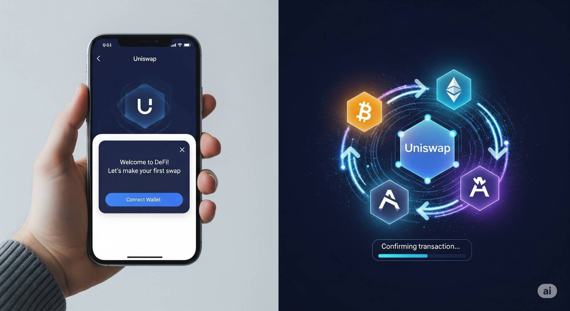 【DeFi学習 STEP 6】初めてのDeFi取引！Uniswap（ユニスワップ）で仮想通貨を交換してみよう