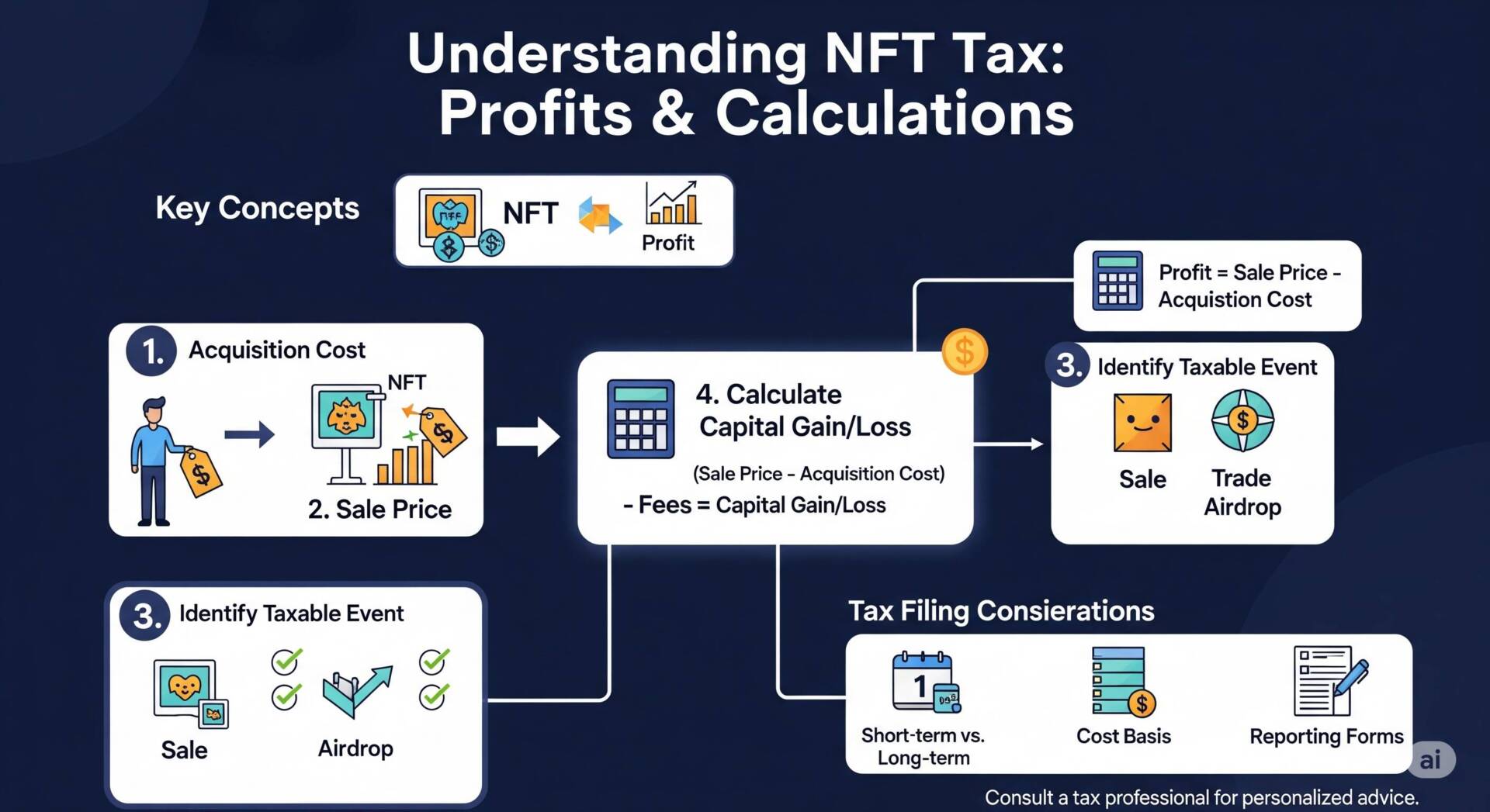 【ステップ19】確定申告で慌てない！NFTの利益にかかる税金の基本と計算方法