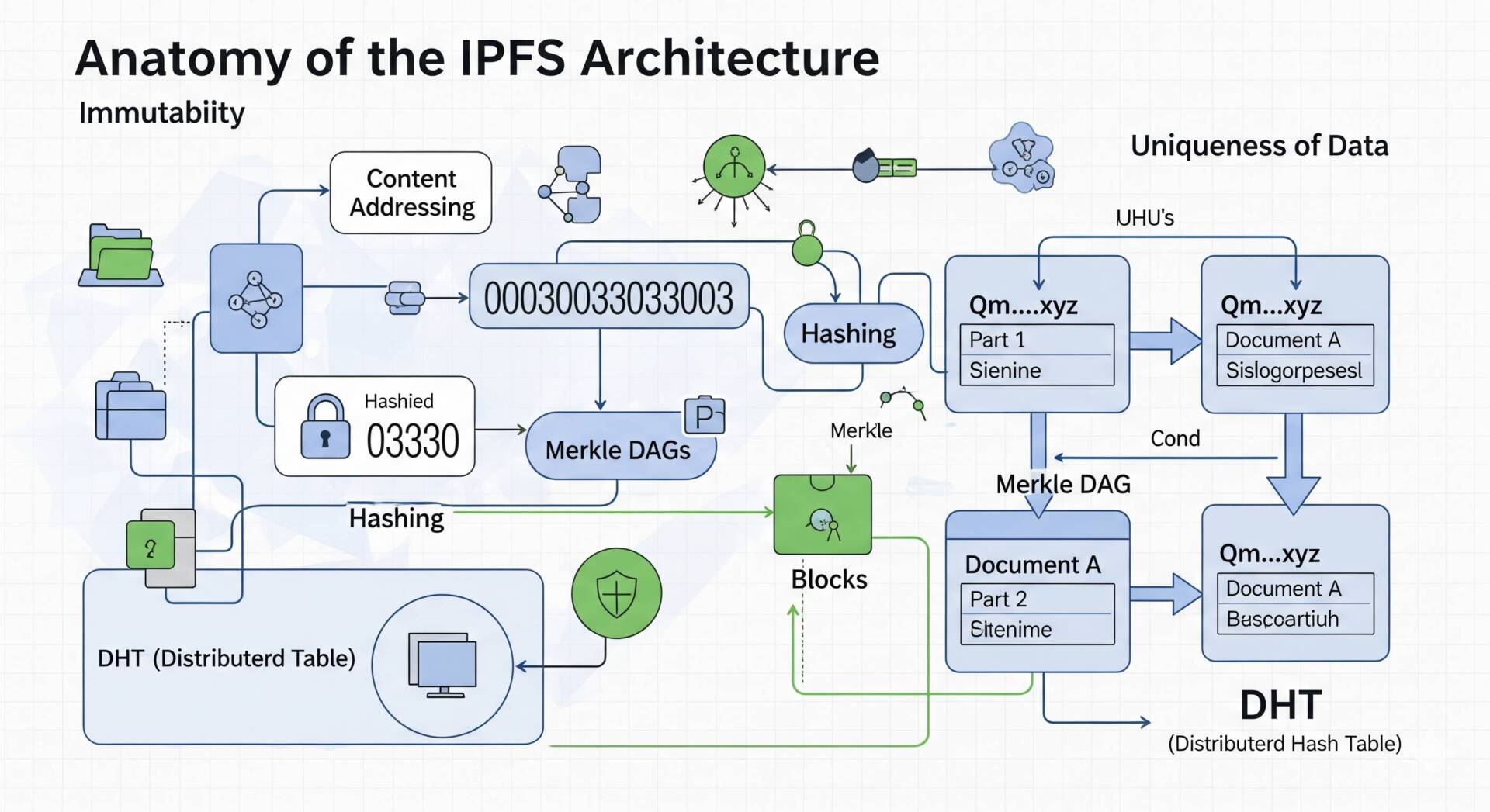 第1部:IPFSアーキテクチャの解剖 - データの不変性と一意性